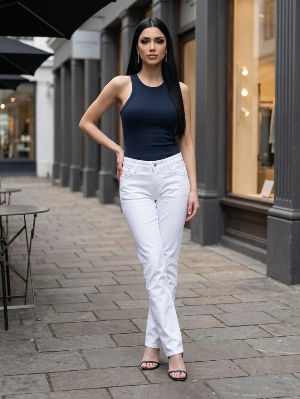 Rag & Bone Piper Low Rise Straight Leg Jeans White Sz28